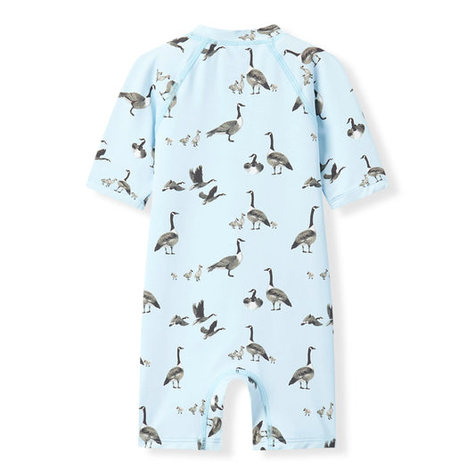 Goose Zipper Shortall Swimsuit