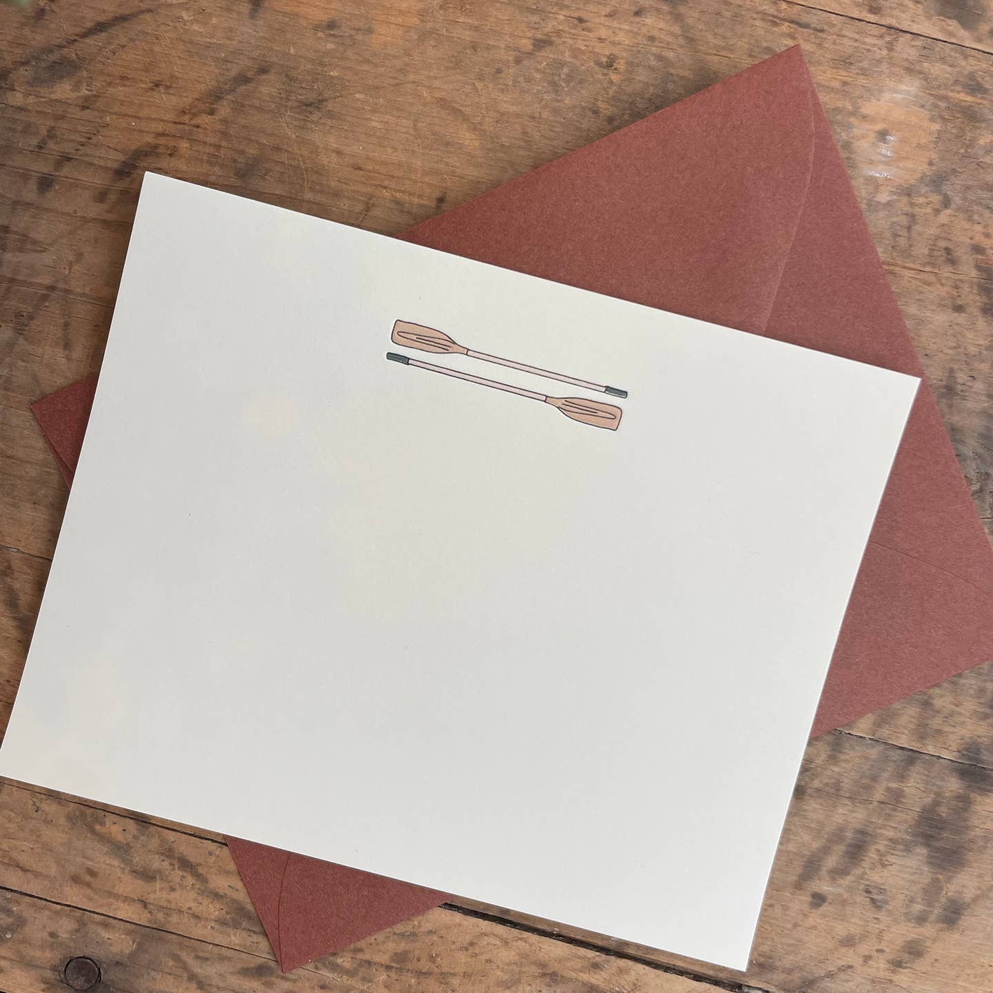 Crew Oars Notecard