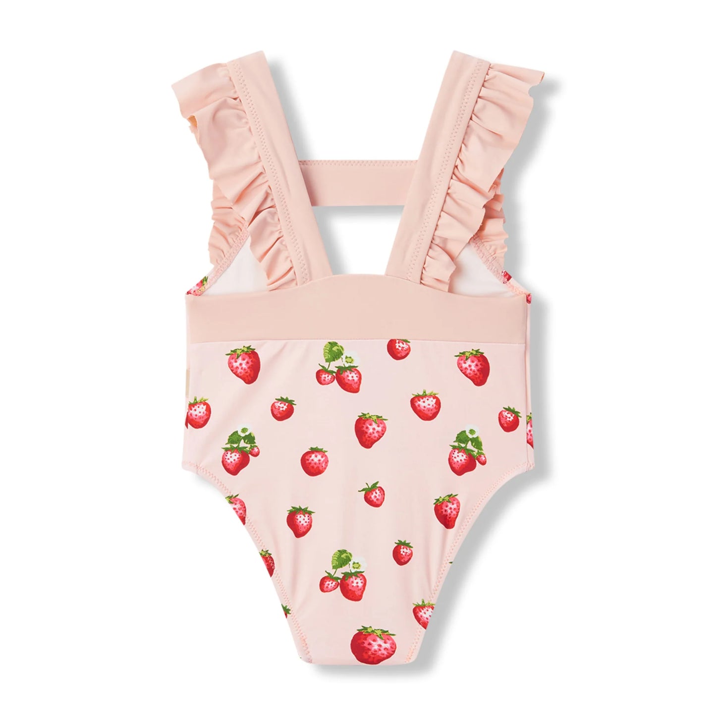 Strawberry Ruffle Square Neck Swimsuit