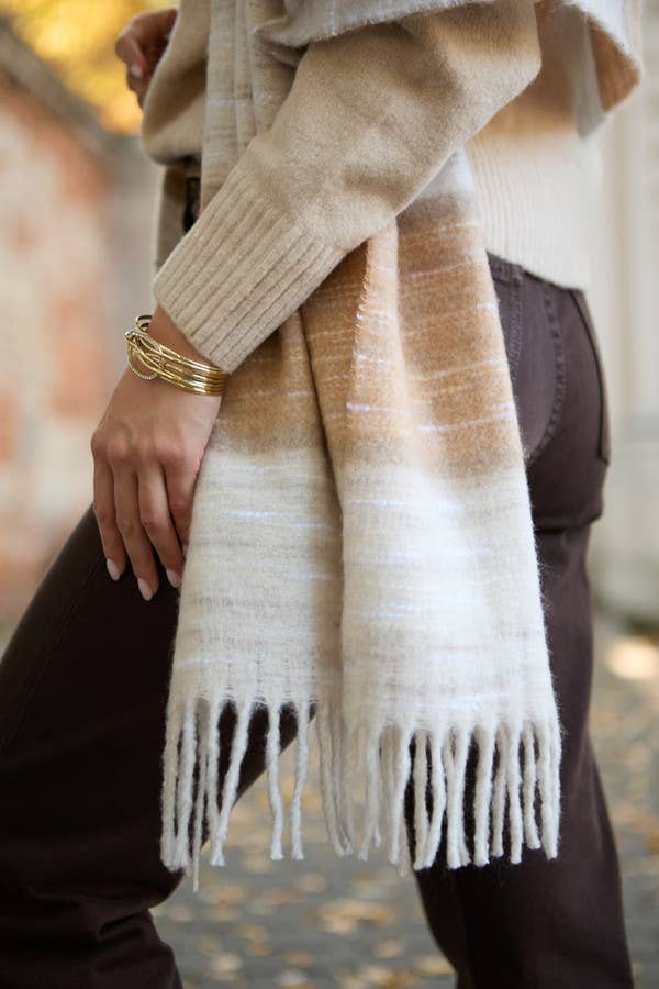 Cozy Oversized Fringe Scarf