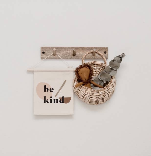 Be Kind Canvas Hang Sign
