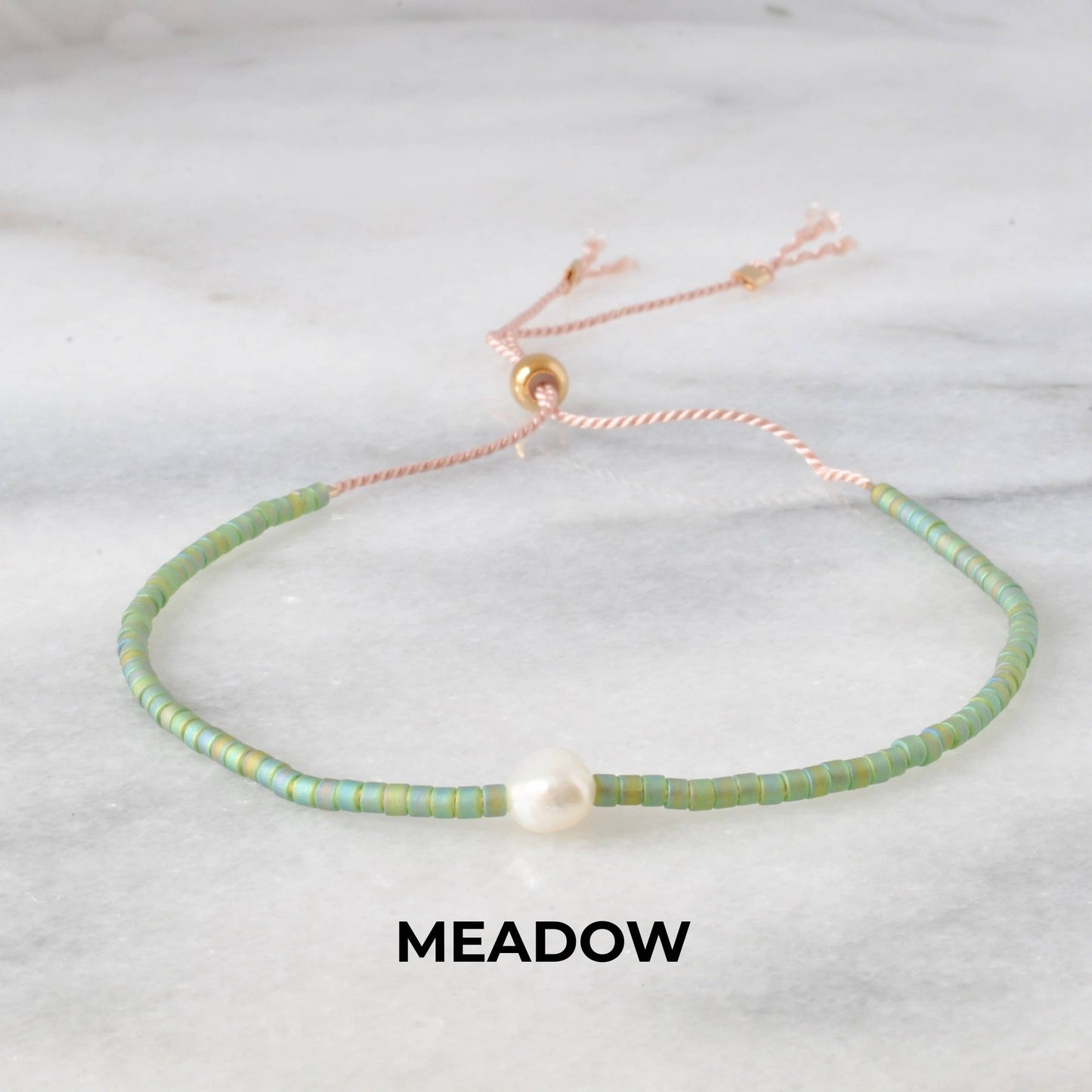 Pearl Accent Beaded String Bracelets