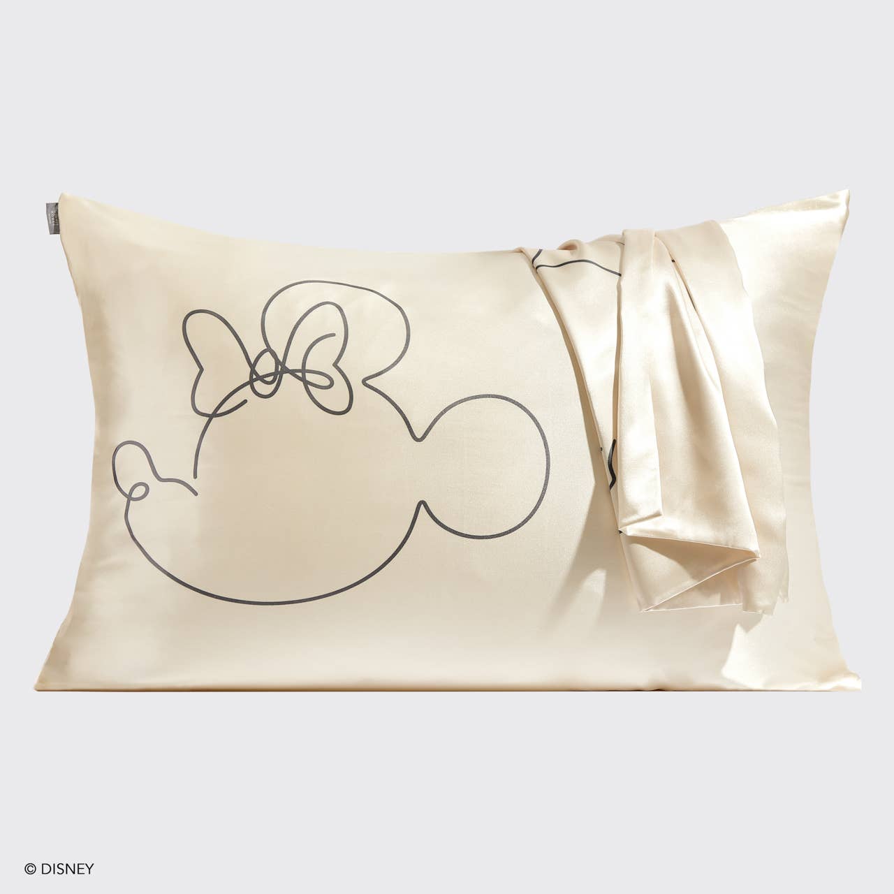 Kitsch Minnie Satin Pillowcase  Mrs.Mouse-Cream