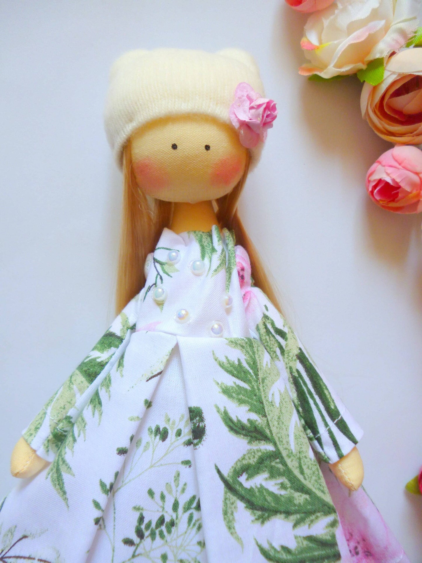 Handmade Keepsake Doll with Stitched Clothing – Heirloom Gift from Ukraine cloth doll, Fabric Doll, Textile doll, art doll