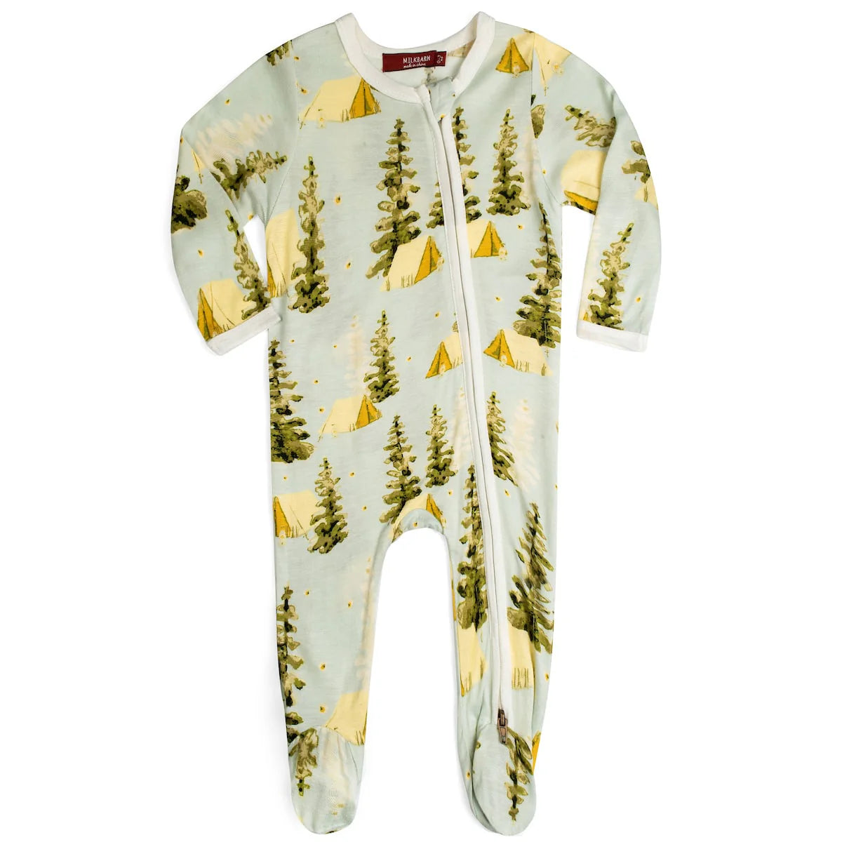 Bamboo Zipper Footed Romper