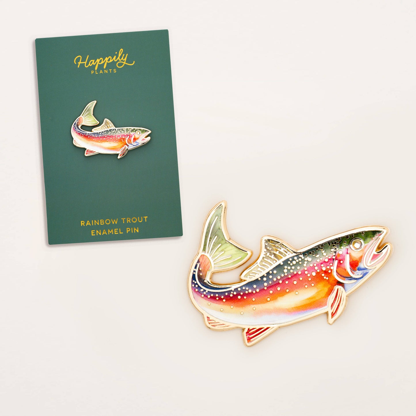 Rainbow Trout Pin, Fishing Gifts