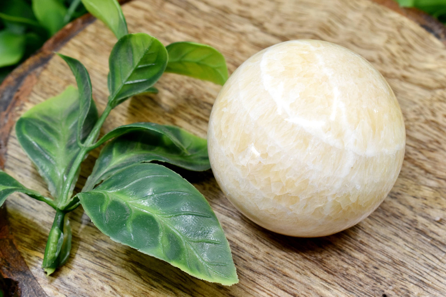 Aragonite Crystal Sphere – 1Pc Healing Ball for Grounding & Energy Clearing