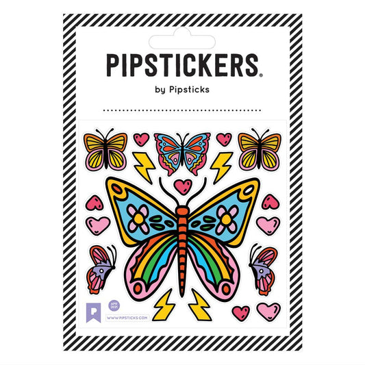 Fuzzy Groovy Butterflies Stickers