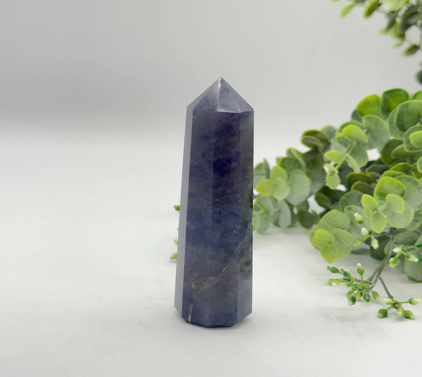Iolite Tower 8 Faceted 3.75 - 4.00 inches or 8.9 - 9.5cm