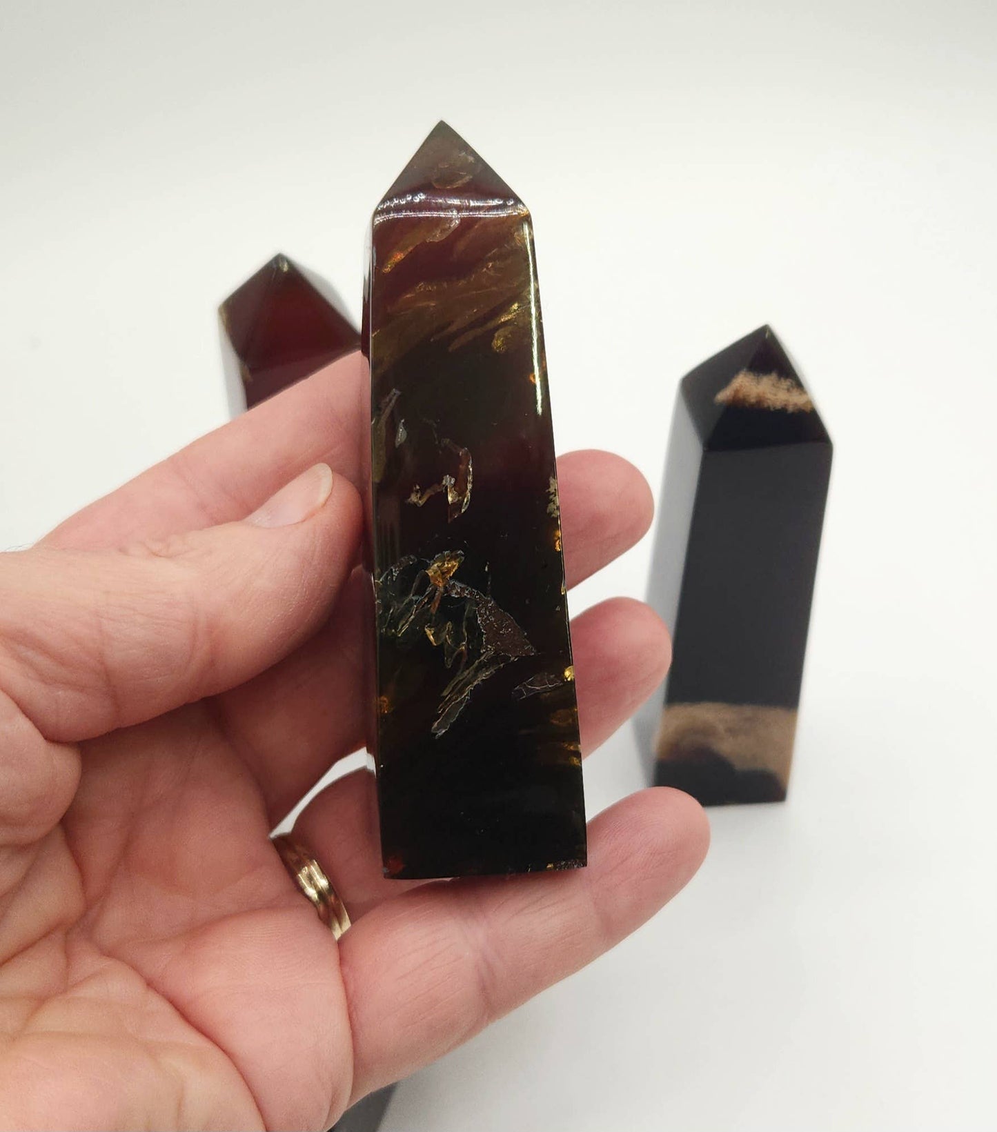 Amber Tower Obelix  4 Faceted - Three sizes