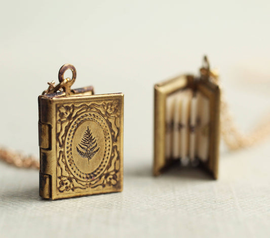 Personalised Engraved Book Locket