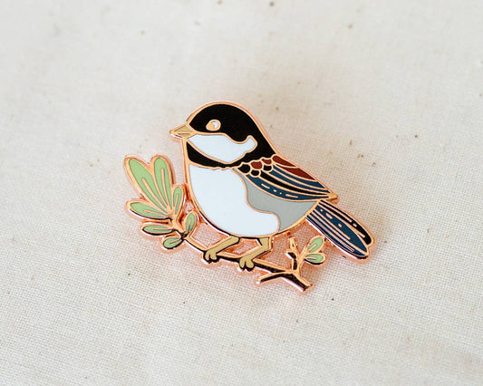 Chickadee Enamel Pin