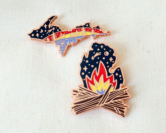 Michigan Enamel Pin Set