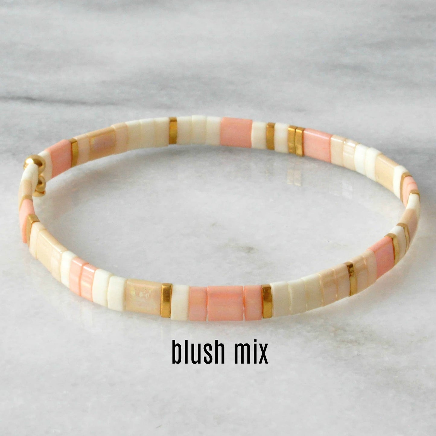 Stackable Stretch Tile Bead Bracelets