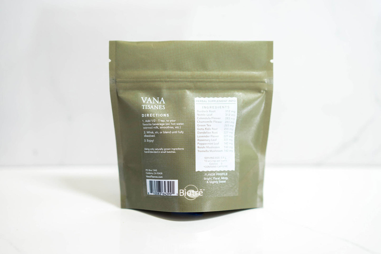 Hair + Skin | Fine Plant & Mushroom Powder from Vana Tisanes