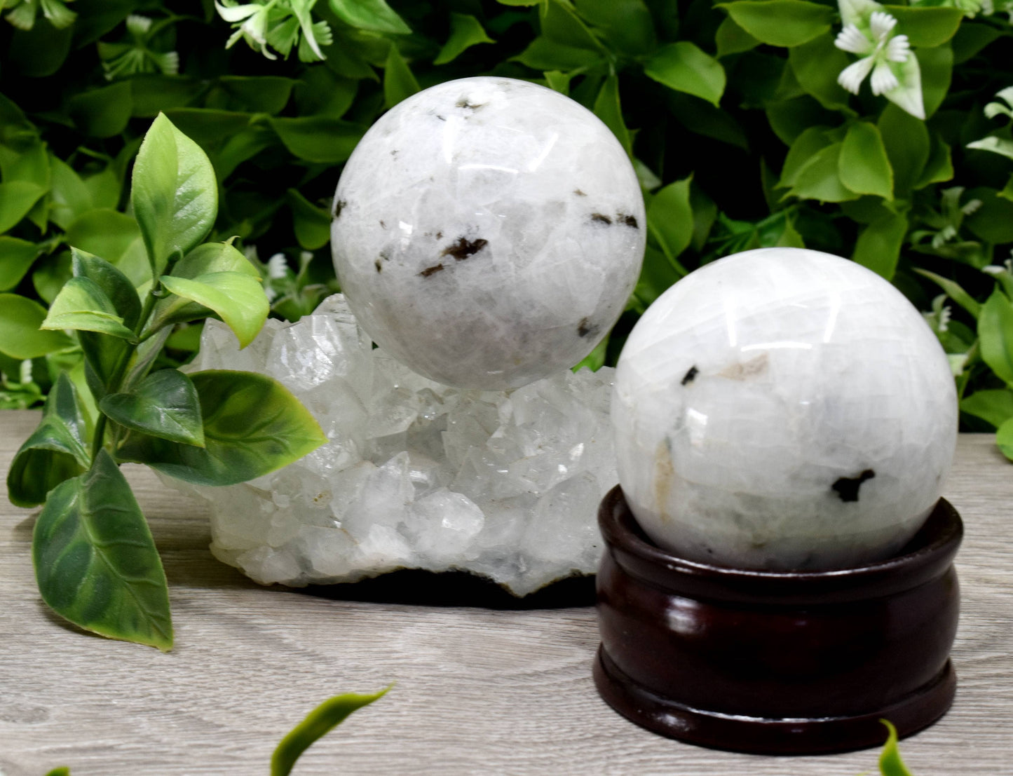Rainbow Moonstone Crystal Ball – Healing Sphere for Intuition & Energy Work