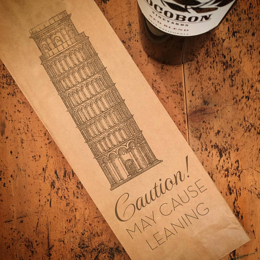 Leaning Wine Bag