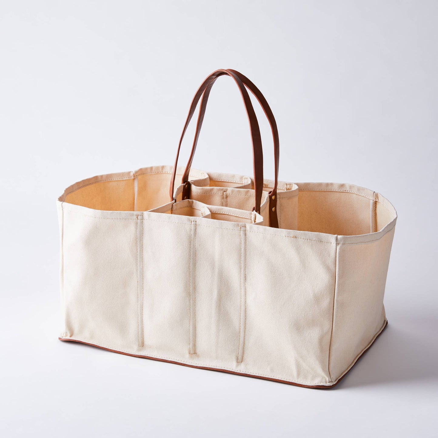 Heavy Canvas Grocery Tote Bag | Large Utility Tote | Natural