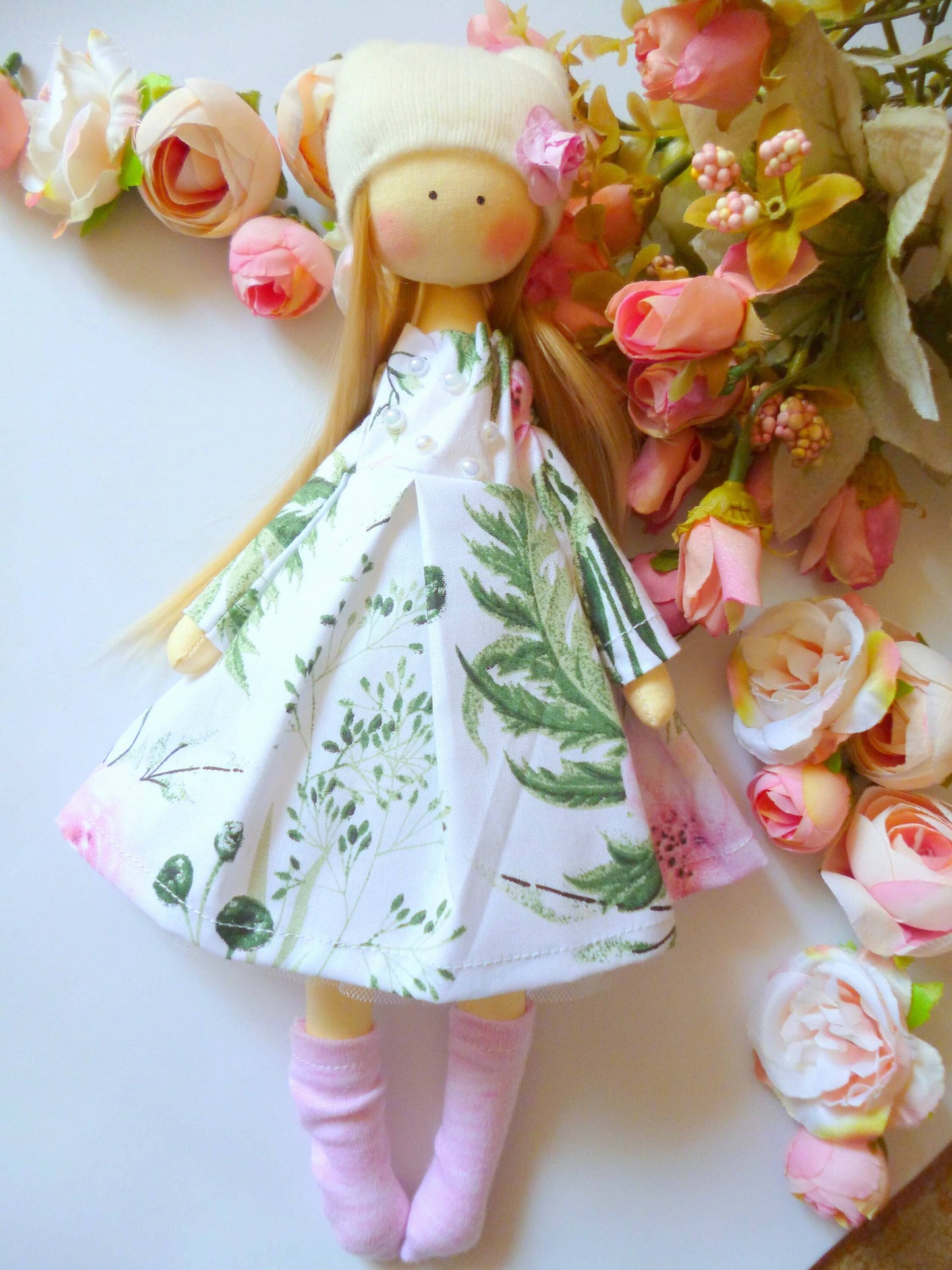 Handmade Keepsake Doll with Stitched Clothing – Heirloom Gift from Ukraine cloth doll, Fabric Doll, Textile doll, art doll