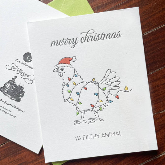 Filthy Animal Holiday Cards