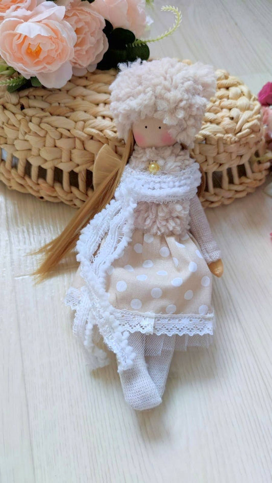 Handmade Keepsake Doll with Stitched Clothing – Heirloom Gift from Ukraine cloth doll, Fabric Doll, Textile doll, art doll