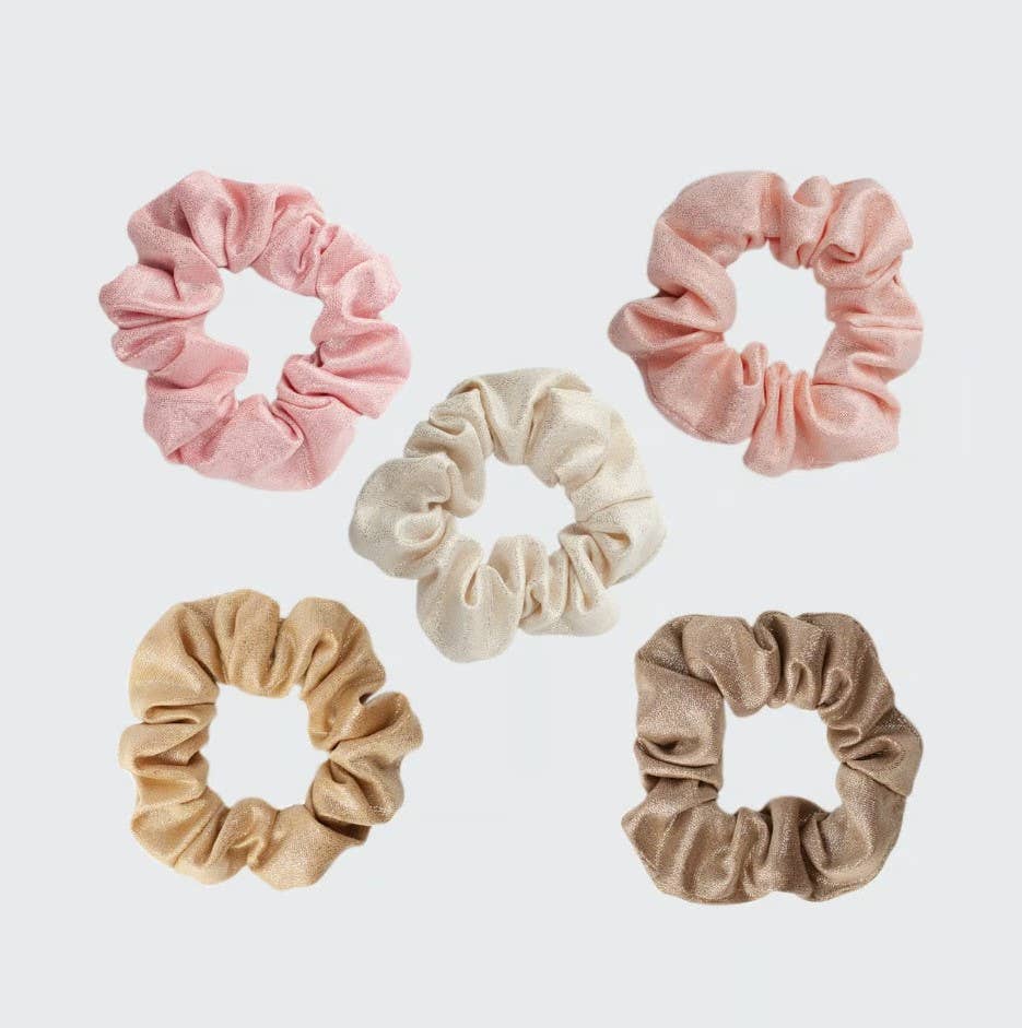 Metallic Scrunchies (Blush)