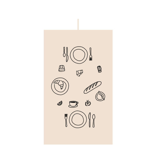 Dinner Party Table Setting Canvas Placemat