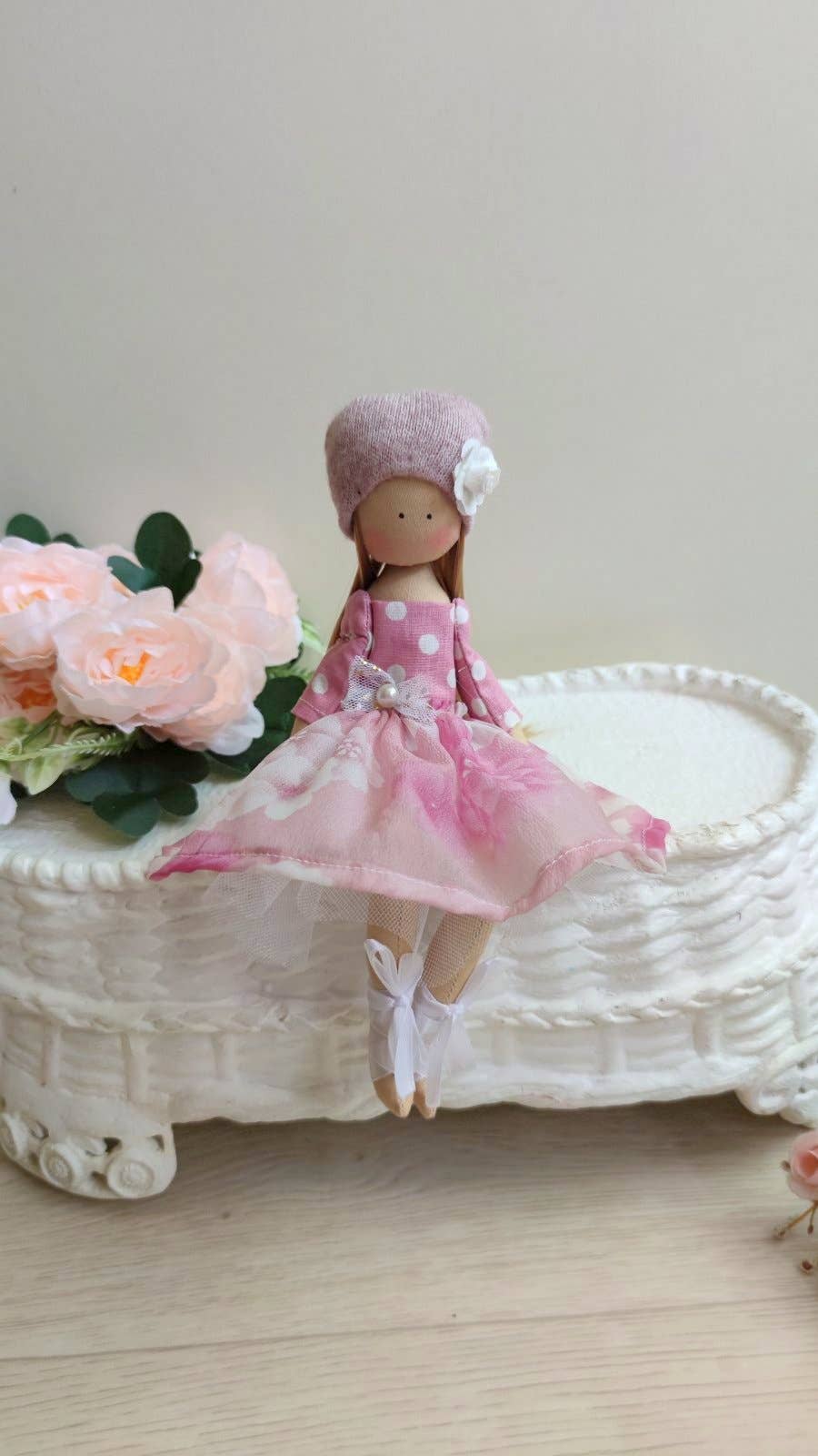 Ballerina Doll, Princess Doll, Handmade cloth doll