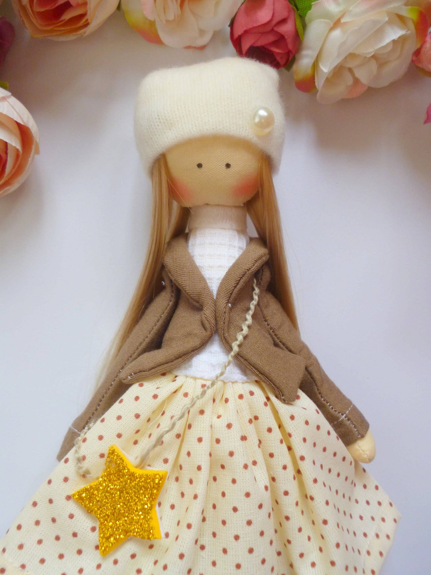 Handmade Keepsake Doll with Stitched Clothing – Heirloom Gift from Ukraine cloth doll, Fabric Doll, Textile doll, art doll