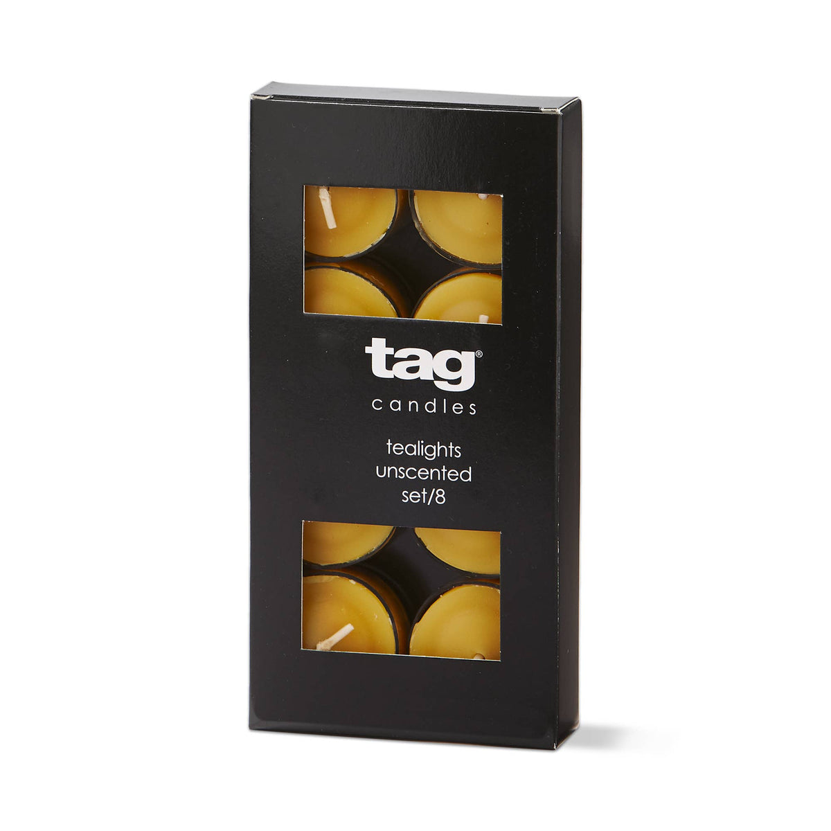 Color Studio Tealight Candles S/8 Ochre Wax Everyday
