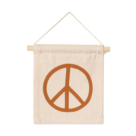 Peace Sign Canvas Hang Sign
