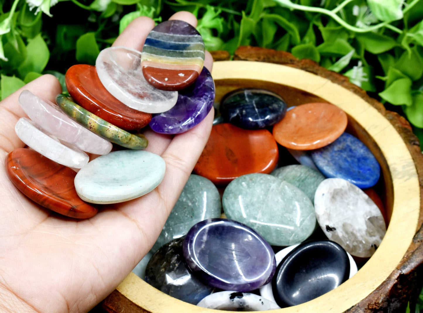 Gemstone Worry Stones, Palm Stone, Thumb Stone