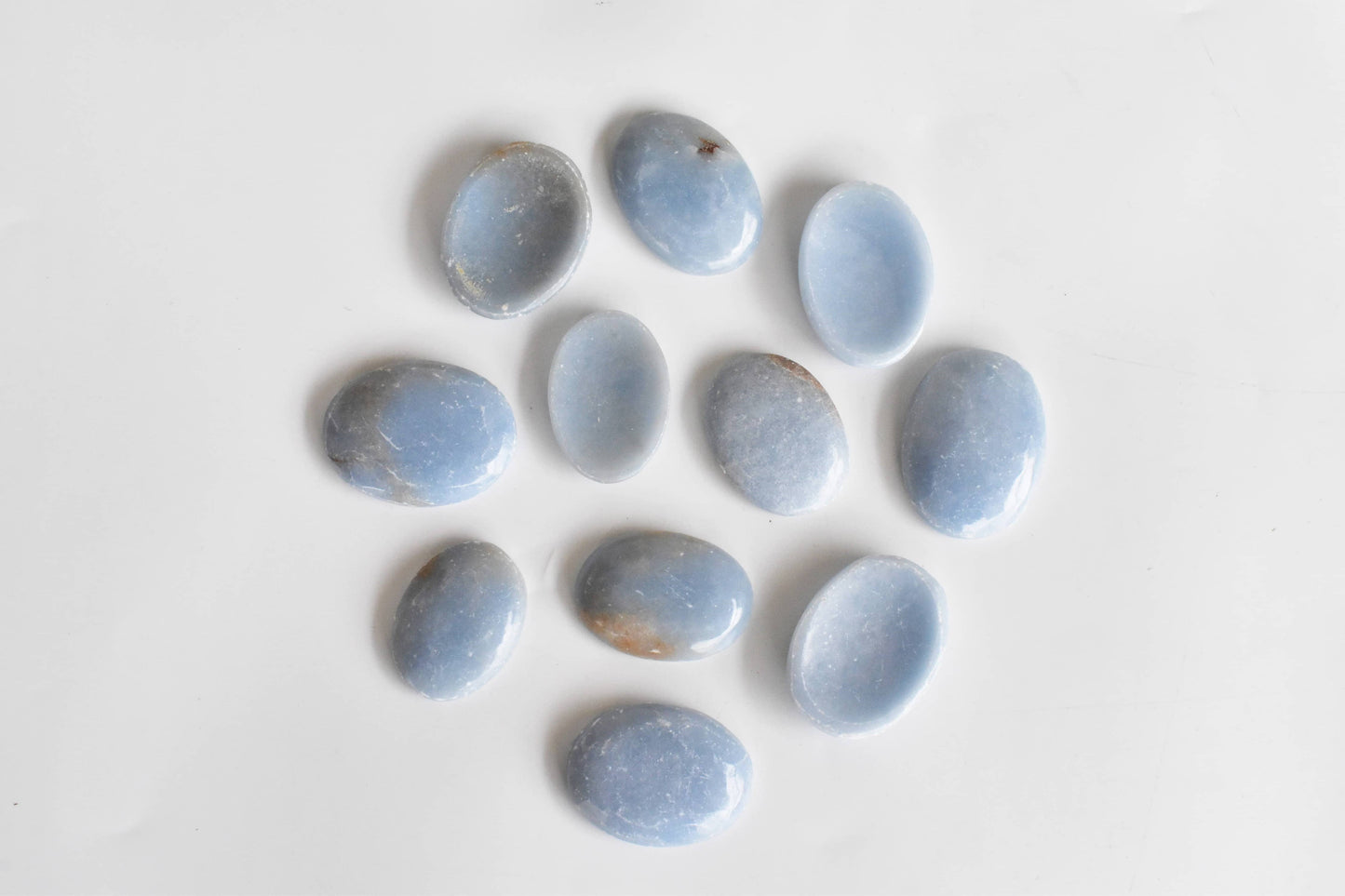 Angelite Worry Stones, Crystals of Healing