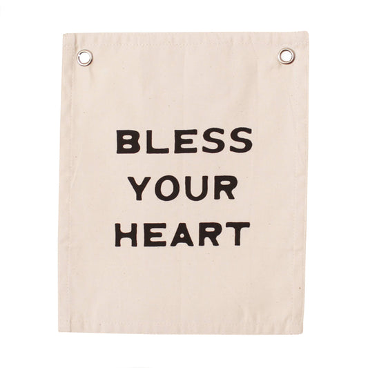 Bless Your Heart Canvas Banner