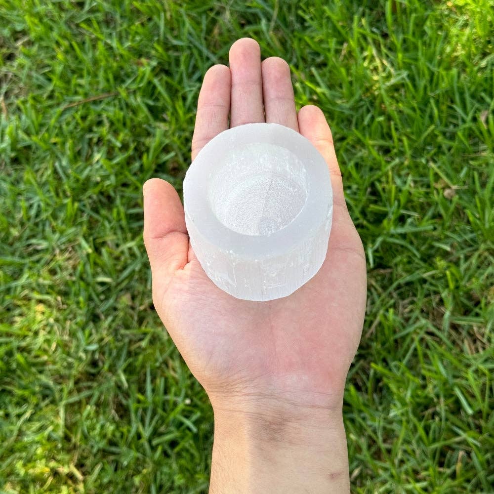 Selenite - Tealight Holder