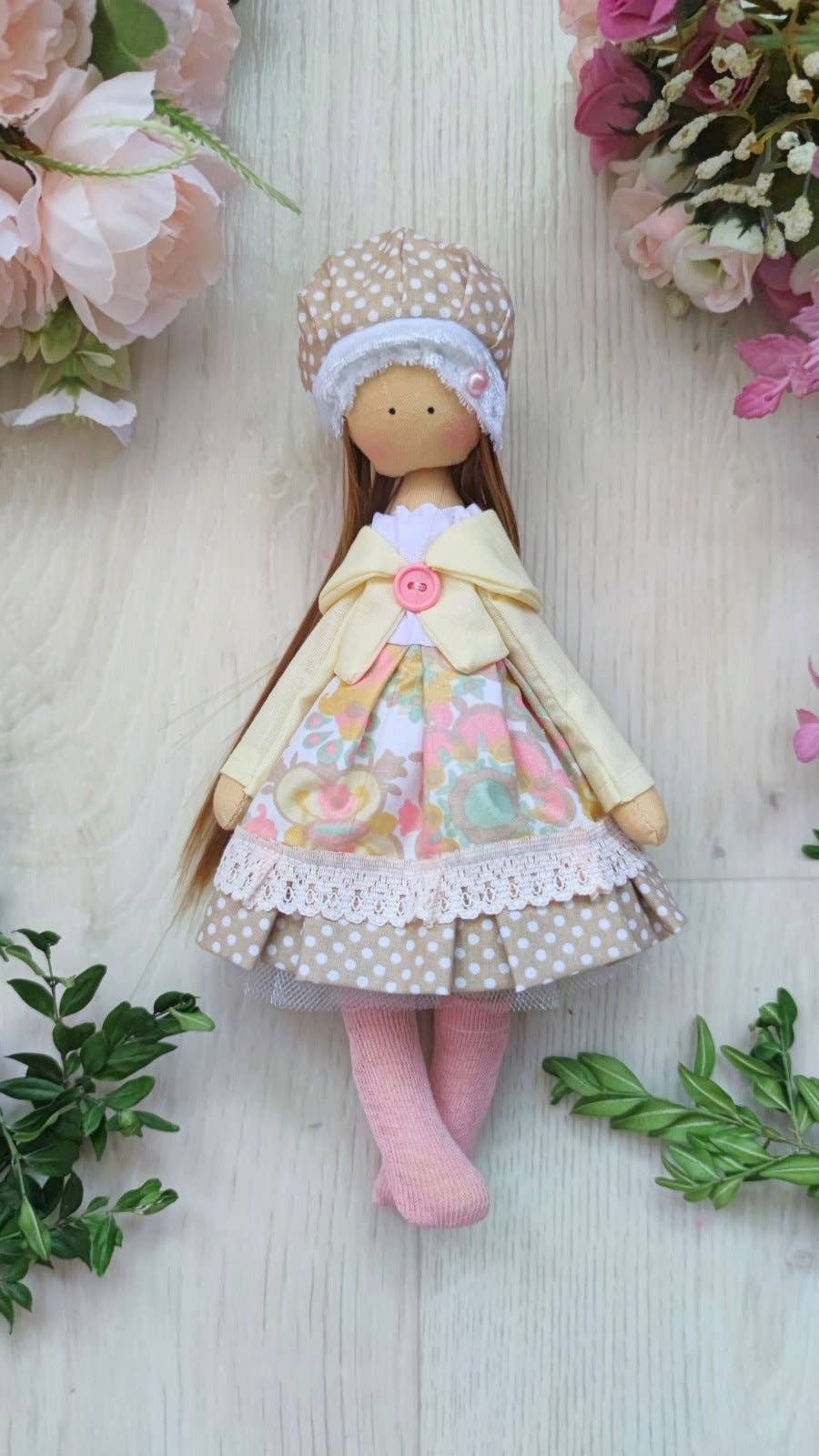 Handmade Keepsake Doll with Stitched Clothing – Heirloom Gift from Ukraine cloth doll, Fabric Doll, Textile doll, art doll