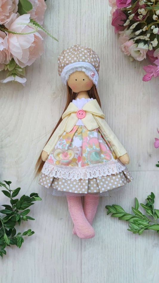 Handmade Keepsake Doll with Stitched Clothing – Heirloom Gift from Ukraine cloth doll, Fabric Doll, Textile doll, art doll