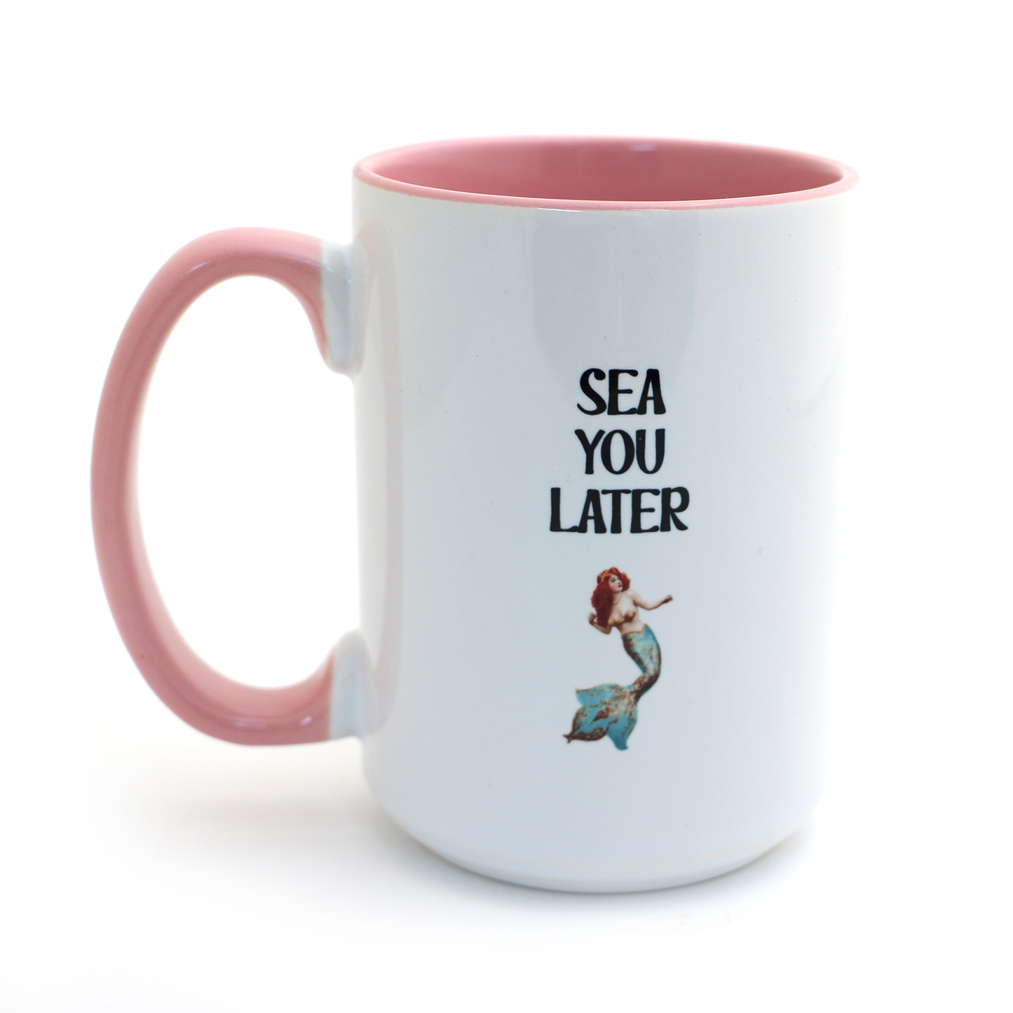 Introverted Mermaid mug, funny coastal nautical gift,15 oz