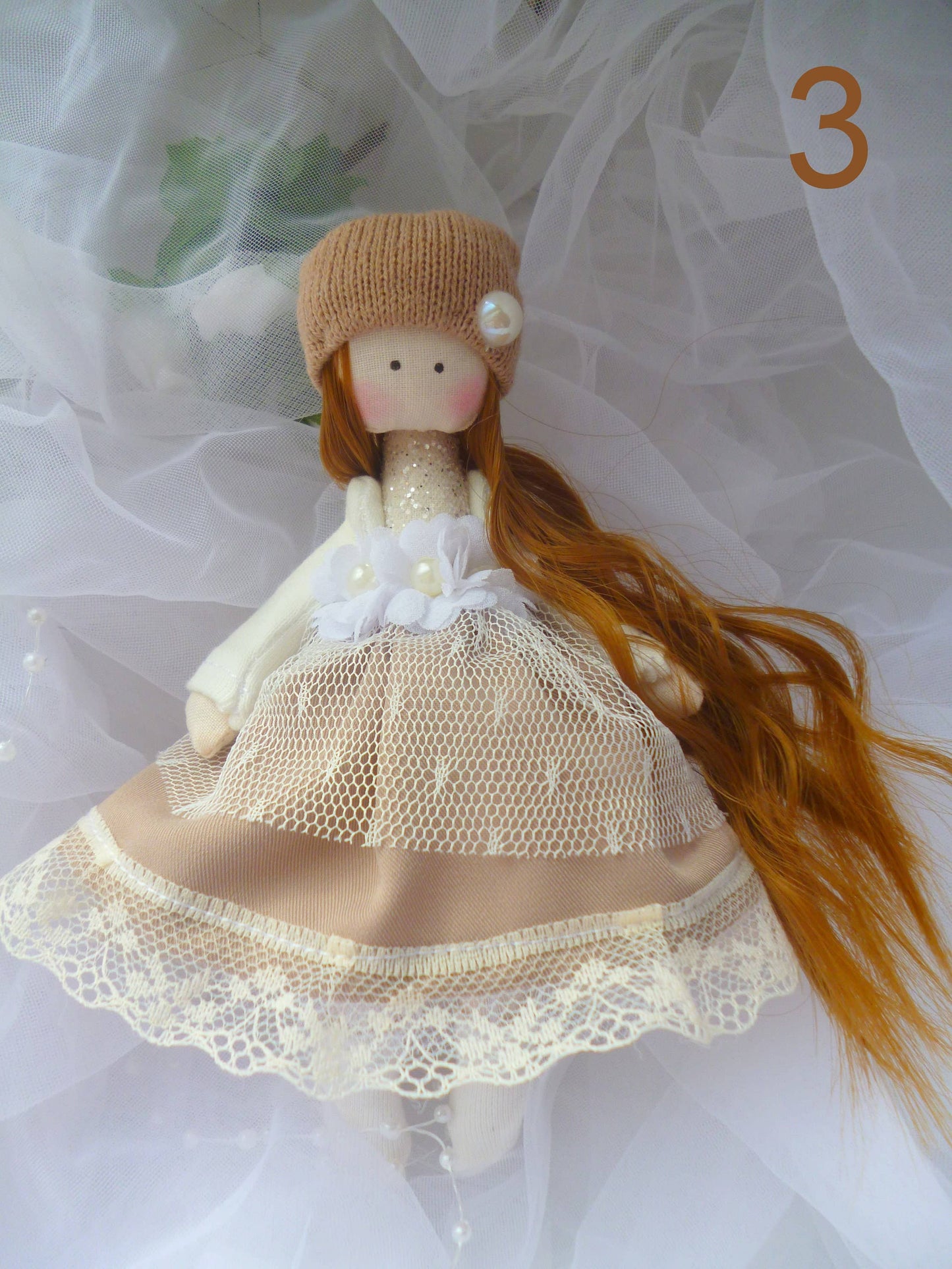 Mini Textile Pocket Doll - Dollhouse Fairy Angel