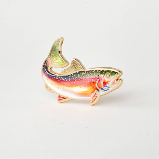 Rainbow Trout Pin, Fishing Gifts