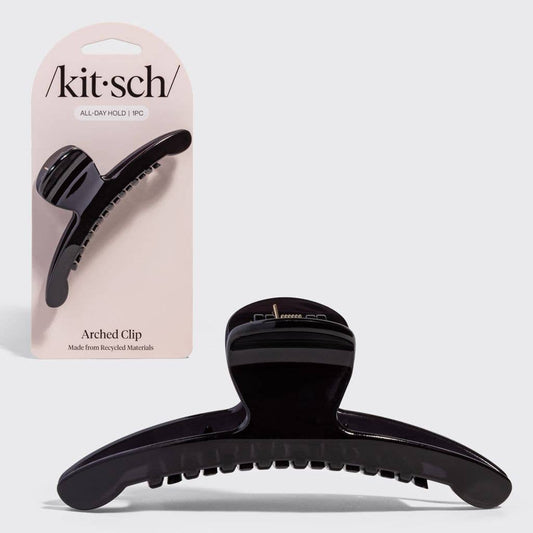 Black Recycled Plastic Large Arched Clip