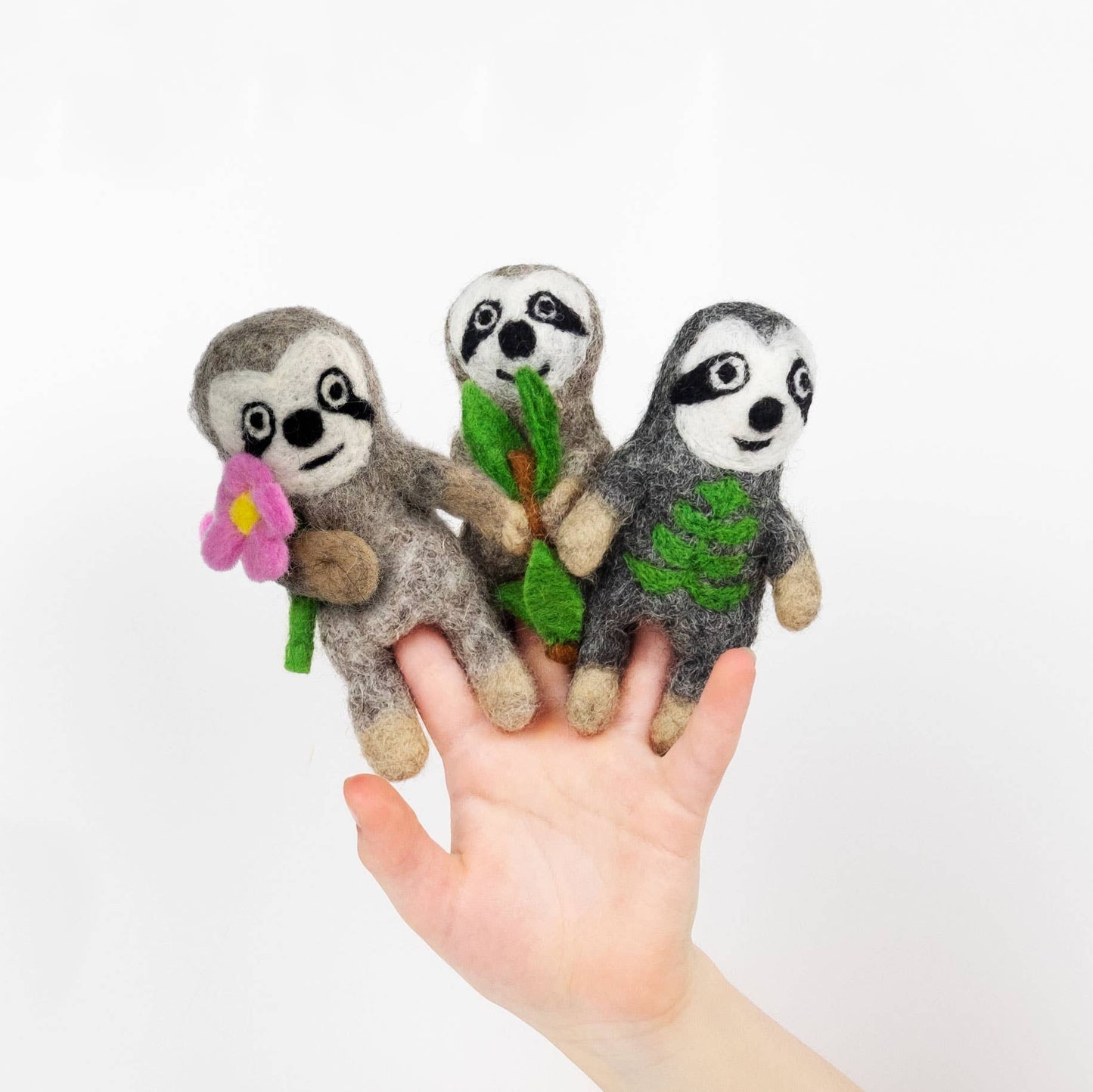 Sloth Finger Puppets