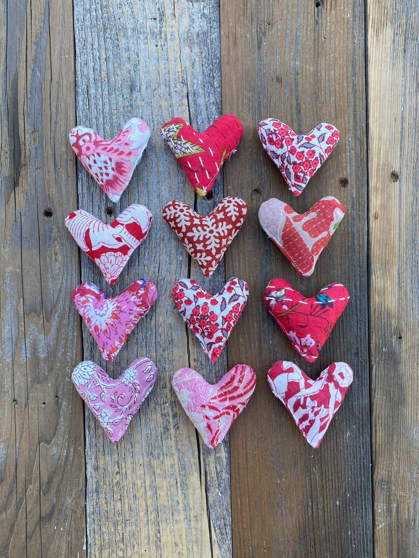 Pink & Red Mini Lavender Heart Sachets