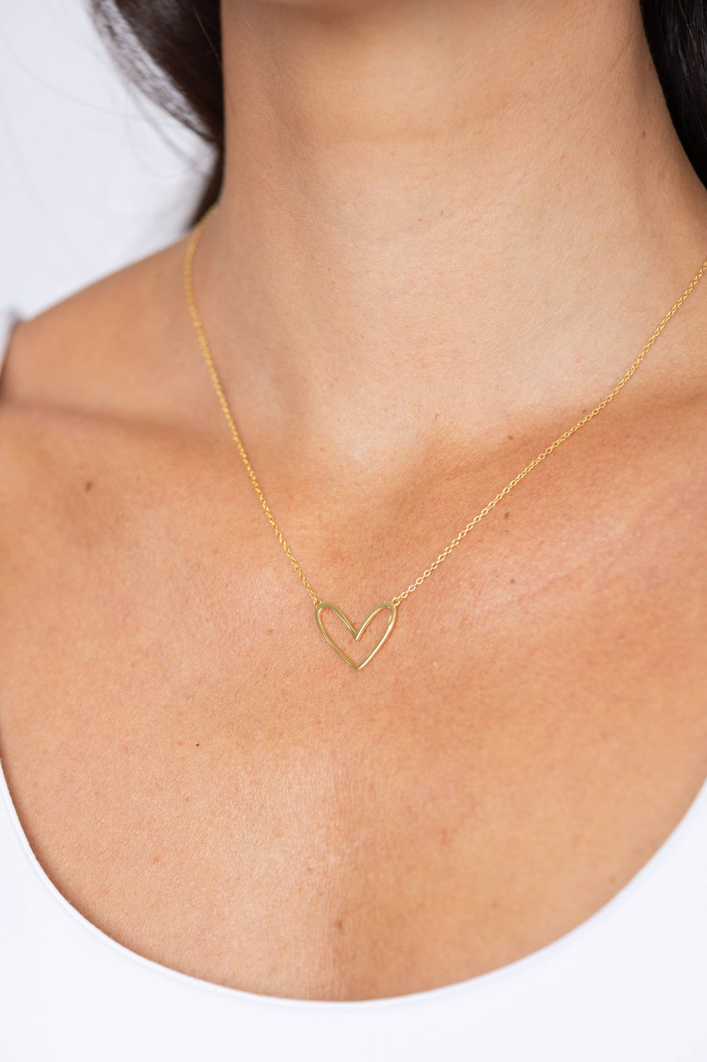 Abigail Open Heart Necklace