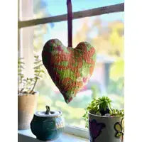 Hanging Lavender Filled Heart Sachets