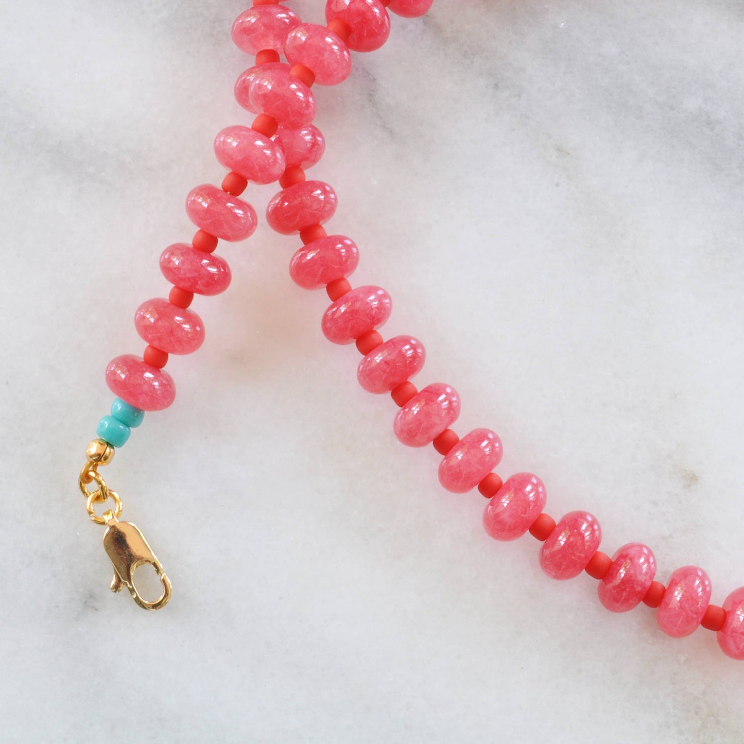 Gemstone Juice Necklaces with Dyed Jade Beads