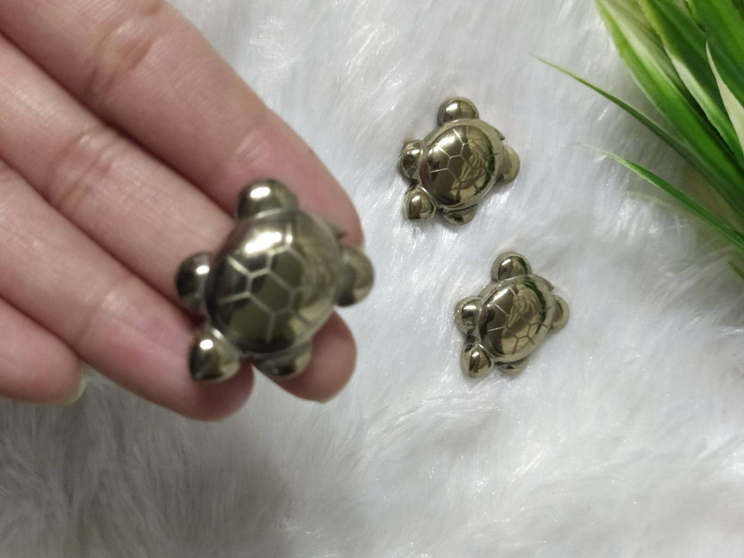 Gold Pyrite Turtle Figurines