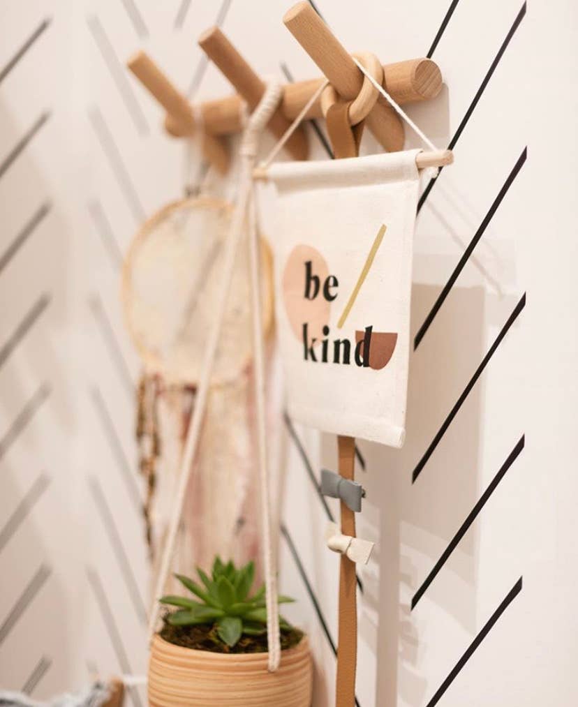 Be Kind Canvas Hang Sign