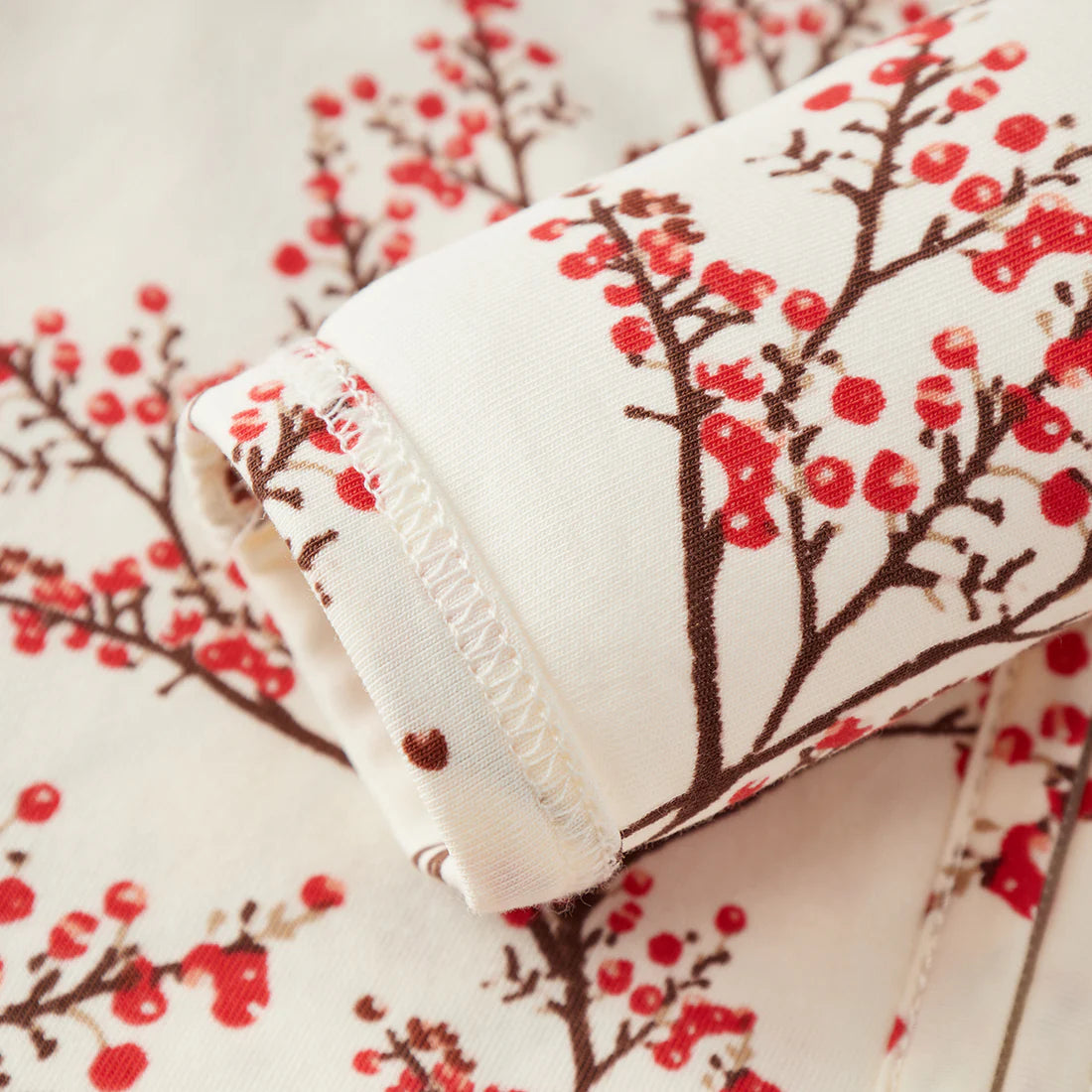 Winterberry Organic Cotton Stretch Zip Footed Romper