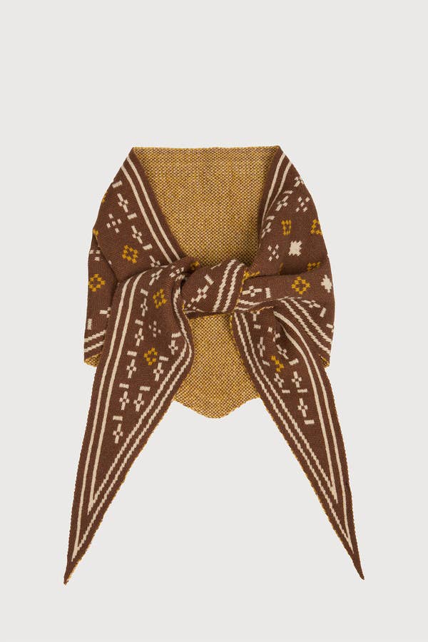 Foulard Knit Triangle Scarf